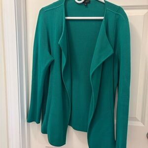 Talbot’s Kelly Green Open Front Cardigan